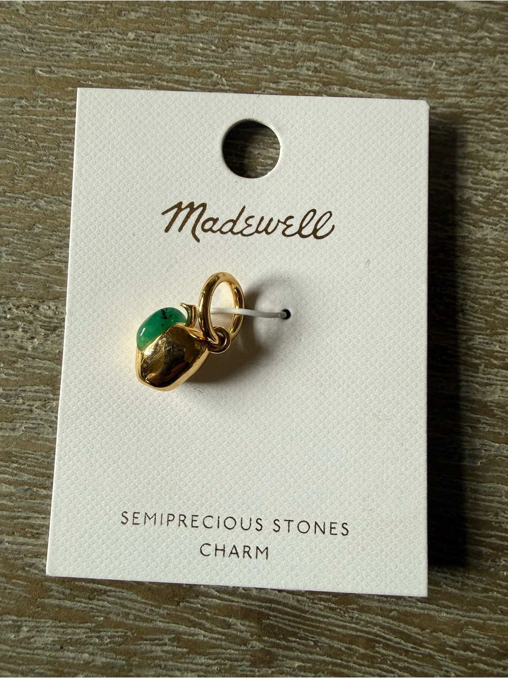 Madewell Semi-Precious Stones Charm Apple NWT